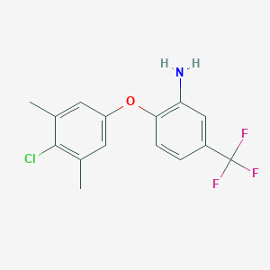 2-(4-Chloro-3,5-dimethylphenoxy)-5-(trifluoromethyl)aniline
