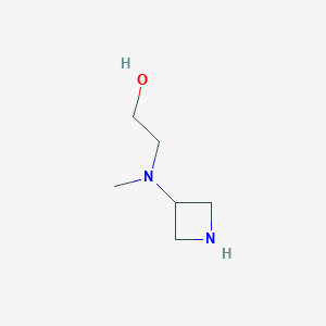 molecular formula C6H14N2O B068928 2-(Azetidin-3-ylmethylamino)ethanol CAS No. 178311-56-3