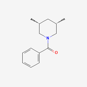 molecular formula C14H19NO B6893161 cis-3,5-Dimethyl-1-piperidyl Phenyl Ketone 