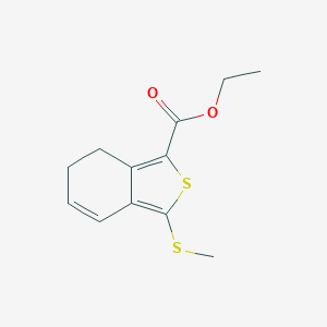 molecular formula C12H14O2S2 B068932 Ethyl 3-(methylthio)-6,7-dihydrobenzo[c]thiophene-1-carboxylate CAS No. 175202-53-6