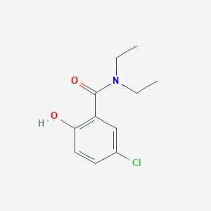 molecular formula C11H14ClNO2 B6893483 5-chloro-N,N-diethyl-2-hydroxybenzamide 