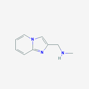 molecular formula C9H11N3 B068935 1-(imidazo[1,2-a]pyridin-2-yl)-N-methylmethanamine CAS No. 193534-56-4