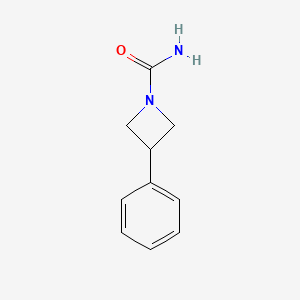 molecular formula C10H12N2O B6893503 3-Phenylazetidine-1-carboxamide 