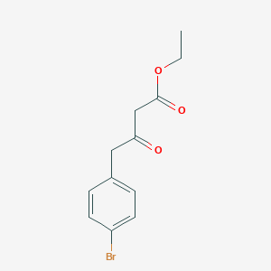 molecular formula C12H13BrO3 B068936 4-(4-溴苯基)-3-氧代丁酸乙酯 CAS No. 160010-18-4