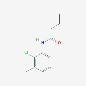 molecular formula C11H14ClNO B6893609 N-(2-chloro-3-methylphenyl)butanamide 