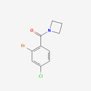 molecular formula C10H9BrClNO B6893610 1-(2-Bromo-4-chlorobenzoyl)azetidine 