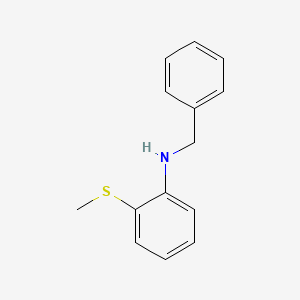 molecular formula C14H15NS B6893647 n-Benzyl-2-(methylthio)aniline 