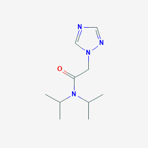 molecular formula C10H18N4O B6893669 N,N-di(propan-2-yl)-2-(1,2,4-triazol-1-yl)acetamide 