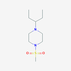 molecular formula C10H22N2O2S B6893671 1-Methylsulfonyl-4-pentan-3-ylpiperazine 