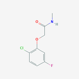 molecular formula C9H9ClFNO2 B6893751 2-(2-chloro-5-fluorophenoxy)-N-methylacetamide 