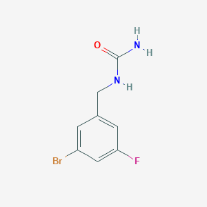 molecular formula C8H8BrFN2O B6893834 (3-Bromo-5-fluorophenyl)methylurea 