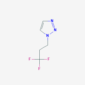 molecular formula C5H6F3N3 B6893853 1-(3,3,3-Trifluoropropyl)triazole 