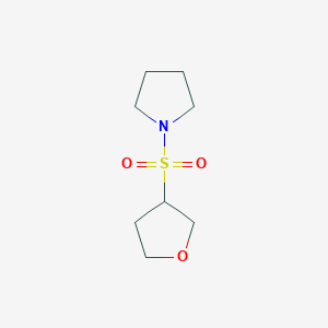 molecular formula C8H15NO3S B6893886 1-(Oxolan-3-ylsulfonyl)pyrrolidine 