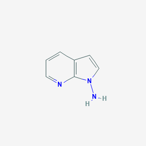 molecular formula C7H7N3 B068939 1H-吡咯并[2,3-b]吡啶-1-胺 CAS No. 161264-46-6