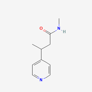 molecular formula C10H14N2O B6893907 N-methyl-3-pyridin-4-ylbutanamide 