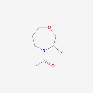 molecular formula C8H15NO2 B6893910 1-(3-Methyl-1,4-oxazepan-4-yl)ethanone 