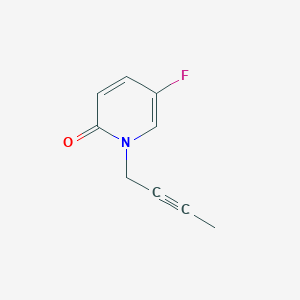 molecular formula C9H8FNO B6893916 1-But-2-ynyl-5-fluoropyridin-2-one 