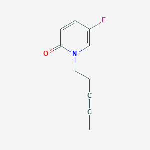 molecular formula C10H10FNO B6893919 5-Fluoro-1-pent-3-ynylpyridin-2-one 
