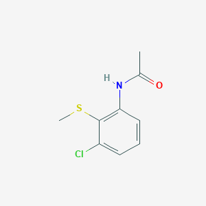 molecular formula C9H10ClNOS B6894052 N-(3-chloro-2-methylsulfanylphenyl)acetamide 