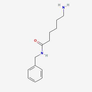 molecular formula C13H20N2O B6894081 6-amino-N-benzylhexanamide 