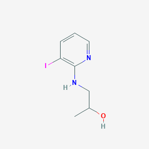 molecular formula C8H11IN2O B6894137 1-[(3-Iodopyridin-2-yl)amino]propan-2-ol 