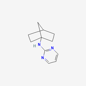 molecular formula C11H15N3 B6894145 N-(1-bicyclo[2.2.1]heptanyl)pyrimidin-2-amine 