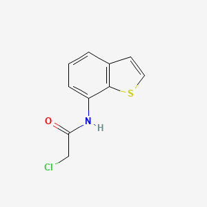 molecular formula C10H8ClNOS B6894159 N-(1-benzothiophen-7-yl)-2-chloroacetamide 