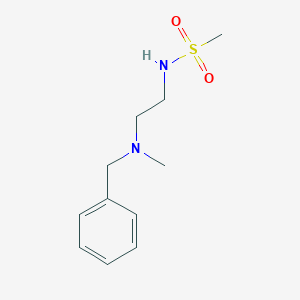 molecular formula C11H18N2O2S B6894161 N-[2-[benzyl(methyl)amino]ethyl]methanesulfonamide 