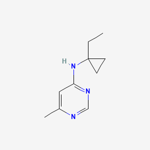 molecular formula C10H15N3 B6894177 N-(1-ethylcyclopropyl)-6-methylpyrimidin-4-amine 
