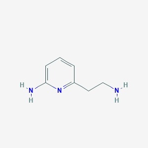 molecular formula C7H11N3 B068942 6-(2-Aminoethyl)pyridin-2-amine CAS No. 188748-16-5