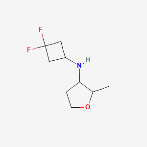 molecular formula C9H15F2NO B6894314 N-(3,3-difluorocyclobutyl)-2-methyloxolan-3-amine 