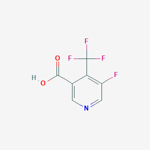 molecular formula C7H3F4NO2 B6894387 5-Fluoro-4-(trifluoromethyl)pyridine-3-carboxylic acid 