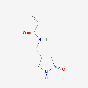 molecular formula C8H12N2O2 B6894447 n-[(5-Oxopyrrolidin-3-yl)methyl]prop-2-enamide 