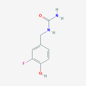 molecular formula C8H9FN2O2 B6894504 (3-Fluoro-4-hydroxyphenyl)methylurea 