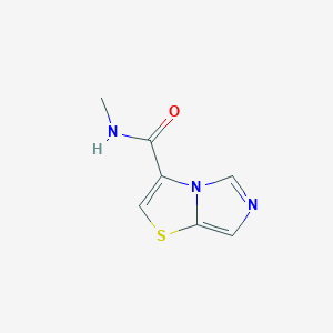 molecular formula C7H7N3OS B6894537 N-methylimidazo[5,1-b][1,3]thiazole-3-carboxamide 