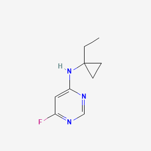 molecular formula C9H12FN3 B6894544 N-(1-ethylcyclopropyl)-6-fluoropyrimidin-4-amine 