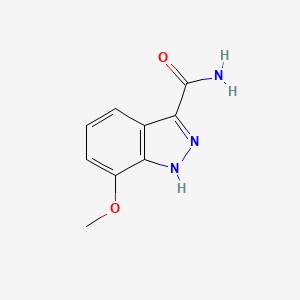molecular formula C9H9N3O2 B6894575 7-methoxy-1H-indazole-3-carboxamide 