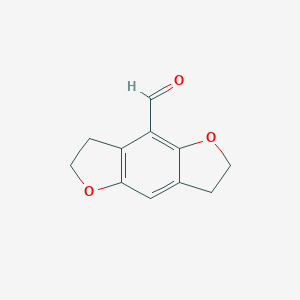 molecular formula C11H10O3 B068946 2,3,6,7-Tetrahydrofuro[2,3-f][1]benzofuran-4-carbaldehyde CAS No. 178557-13-6