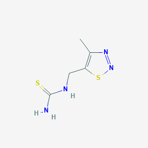 molecular formula C5H8N4S2 B6894602 (4-Methylthiadiazol-5-yl)methylthiourea 
