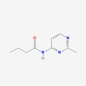 molecular formula C9H13N3O B6894617 N-(2-methylpyrimidin-4-yl)butanamide 