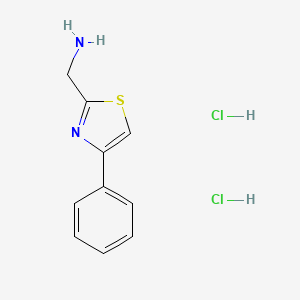 molecular formula C10H12Cl2N2S B6894753 (4-Phenylthiazol-2-yl)methanamine dihydrochloride 