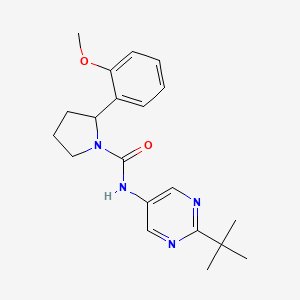 molecular formula C20H26N4O2 B6894852 N-(2-tert-butylpyrimidin-5-yl)-2-(2-methoxyphenyl)pyrrolidine-1-carboxamide 