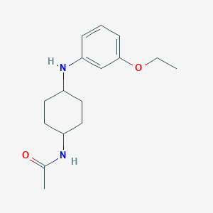 molecular formula C16H24N2O2 B6894982 N-[4-(3-ethoxyanilino)cyclohexyl]acetamide 