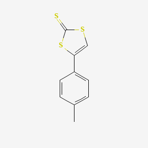 molecular formula C10H8S3 B6895130 4-(p-Methylphenyl)-1,3-dithiol-2-thione 
