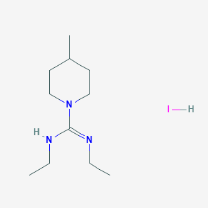 molecular formula C11H24IN3 B6895344 N,N'-diethyl-4-methylpiperidine-1-carboximidamide;hydroiodide 
