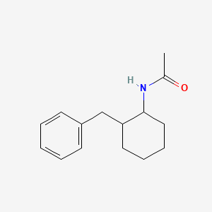 molecular formula C15H21NO B6895516 N-(2-benzylcyclohexyl)acetamide 