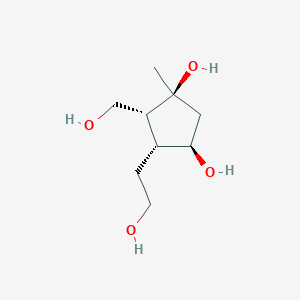(1S,3R,4R,5R)-4-(2-hydroxyethyl)-5-(hydroxymethyl)-1-methylcyclopentane-1,3-diol