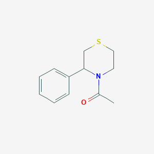 molecular formula C12H15NOS B6895681 1-(3-Phenylthiomorpholin-4-yl)ethanone 