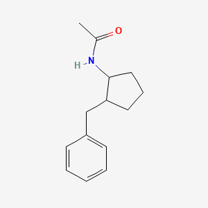 molecular formula C14H19NO B6895767 N-(2-benzylcyclopentyl)acetamide 
