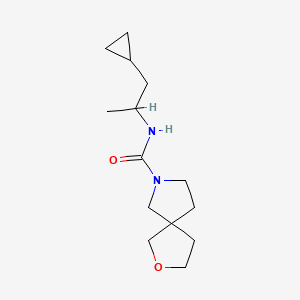 molecular formula C14H24N2O2 B6896132 N-(1-cyclopropylpropan-2-yl)-2-oxa-7-azaspiro[4.4]nonane-7-carboxamide 